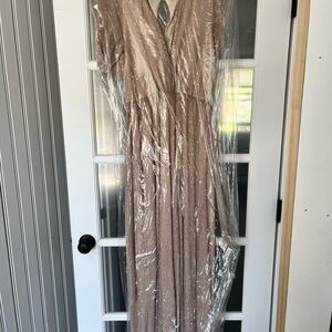 Baltic Born Shimmering Gold Maxi Dress
